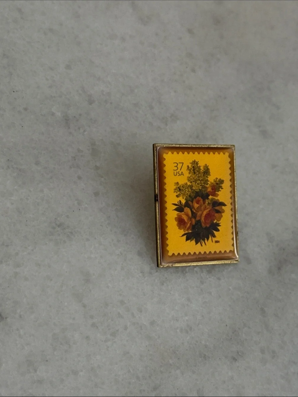2000’s wedding blossom 37 cent stamp collectible pin